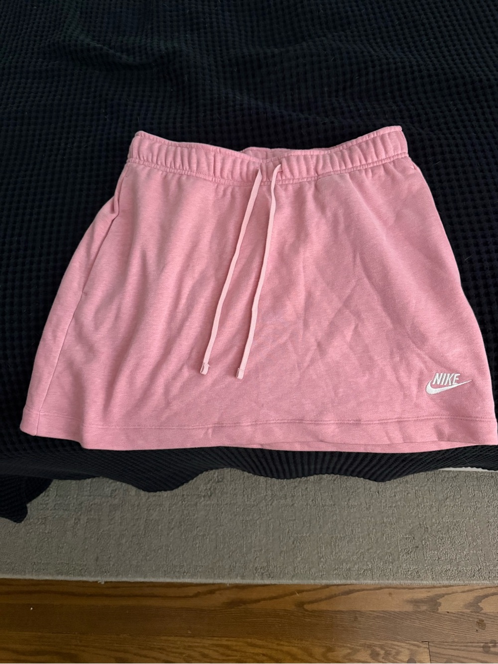 Nike fleece Pink Drawstring Mini Skirt